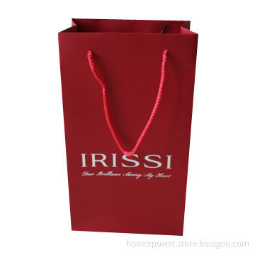 Gift Bag with PP Rope Handle and Matte Lamination, Customized Sizes and Designs are Accepted